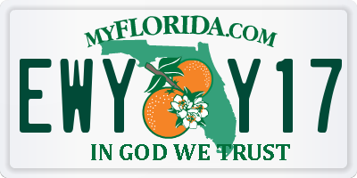 FL license plate EWYY17