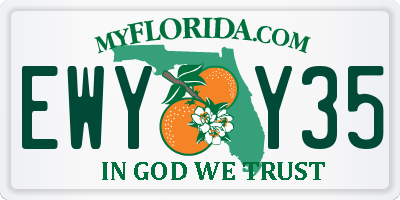 FL license plate EWYY35