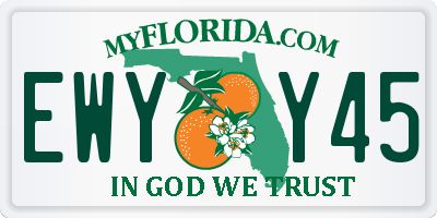 FL license plate EWYY45