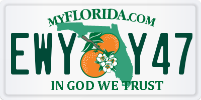 FL license plate EWYY47