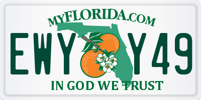 FL license plate EWYY49