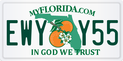 FL license plate EWYY55