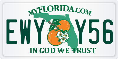 FL license plate EWYY56