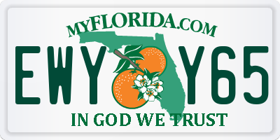 FL license plate EWYY65