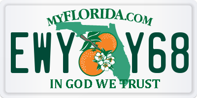 FL license plate EWYY68