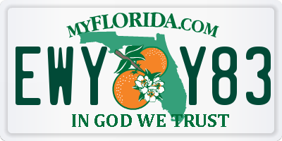 FL license plate EWYY83