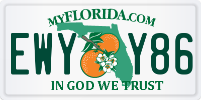 FL license plate EWYY86