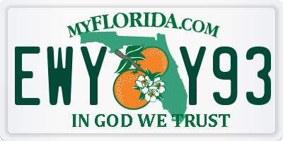 FL license plate EWYY93