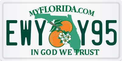 FL license plate EWYY95
