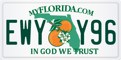 FL license plate EWYY96