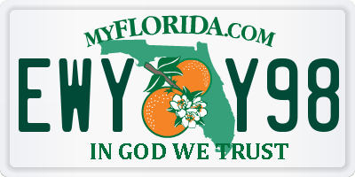 FL license plate EWYY98