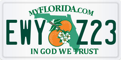 FL license plate EWYZ23