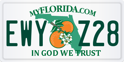 FL license plate EWYZ28