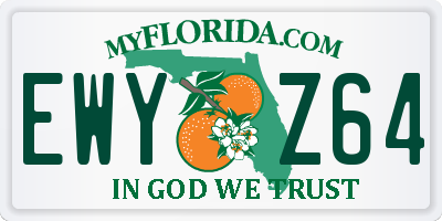 FL license plate EWYZ64