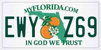 FL license plate EWYZ69