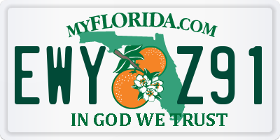 FL license plate EWYZ91