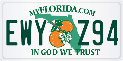 FL license plate EWYZ94