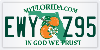 FL license plate EWYZ95