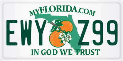 FL license plate EWYZ99