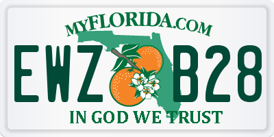 FL license plate EWZB28