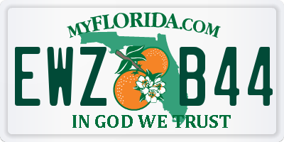 FL license plate EWZB44