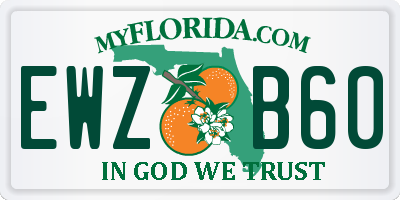 FL license plate EWZB60