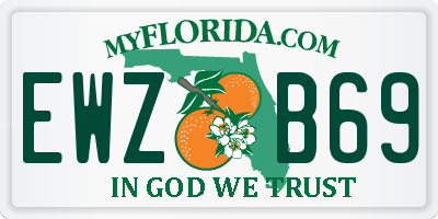FL license plate EWZB69