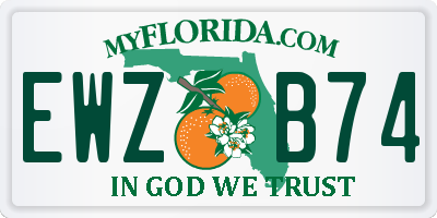 FL license plate EWZB74