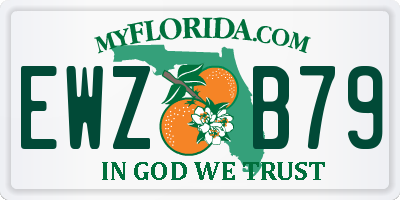 FL license plate EWZB79