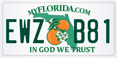 FL license plate EWZB81
