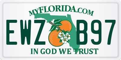 FL license plate EWZB97
