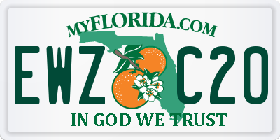 FL license plate EWZC20
