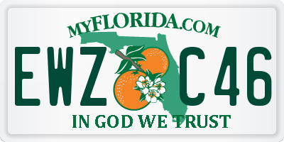FL license plate EWZC46