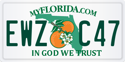 FL license plate EWZC47