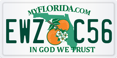 FL license plate EWZC56