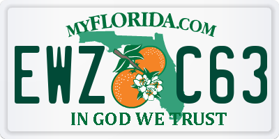FL license plate EWZC63
