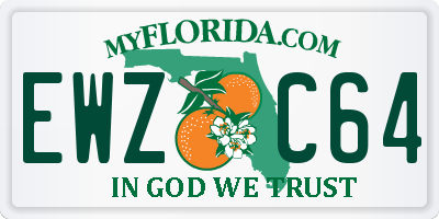 FL license plate EWZC64
