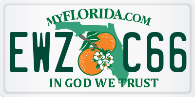 FL license plate EWZC66