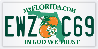 FL license plate EWZC69