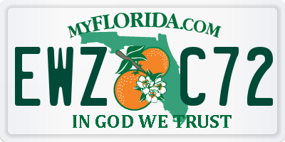 FL license plate EWZC72