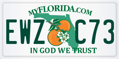 FL license plate EWZC73