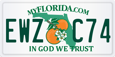 FL license plate EWZC74