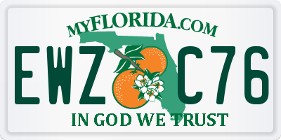 FL license plate EWZC76