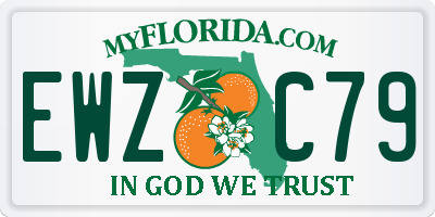 FL license plate EWZC79