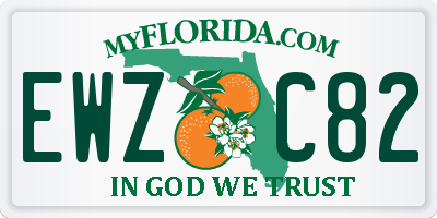 FL license plate EWZC82