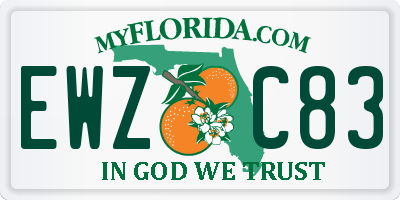 FL license plate EWZC83