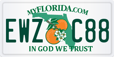 FL license plate EWZC88