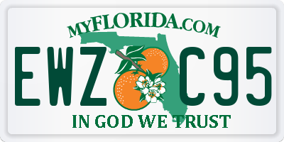 FL license plate EWZC95