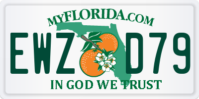 FL license plate EWZD79