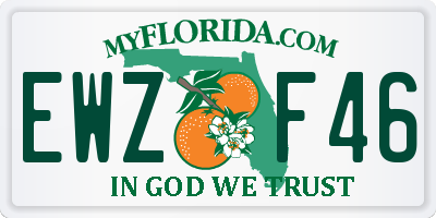 FL license plate EWZF46